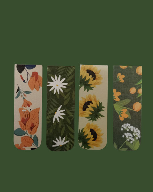 Whispers of Bloom - Magnetic Bookmark Set of 4