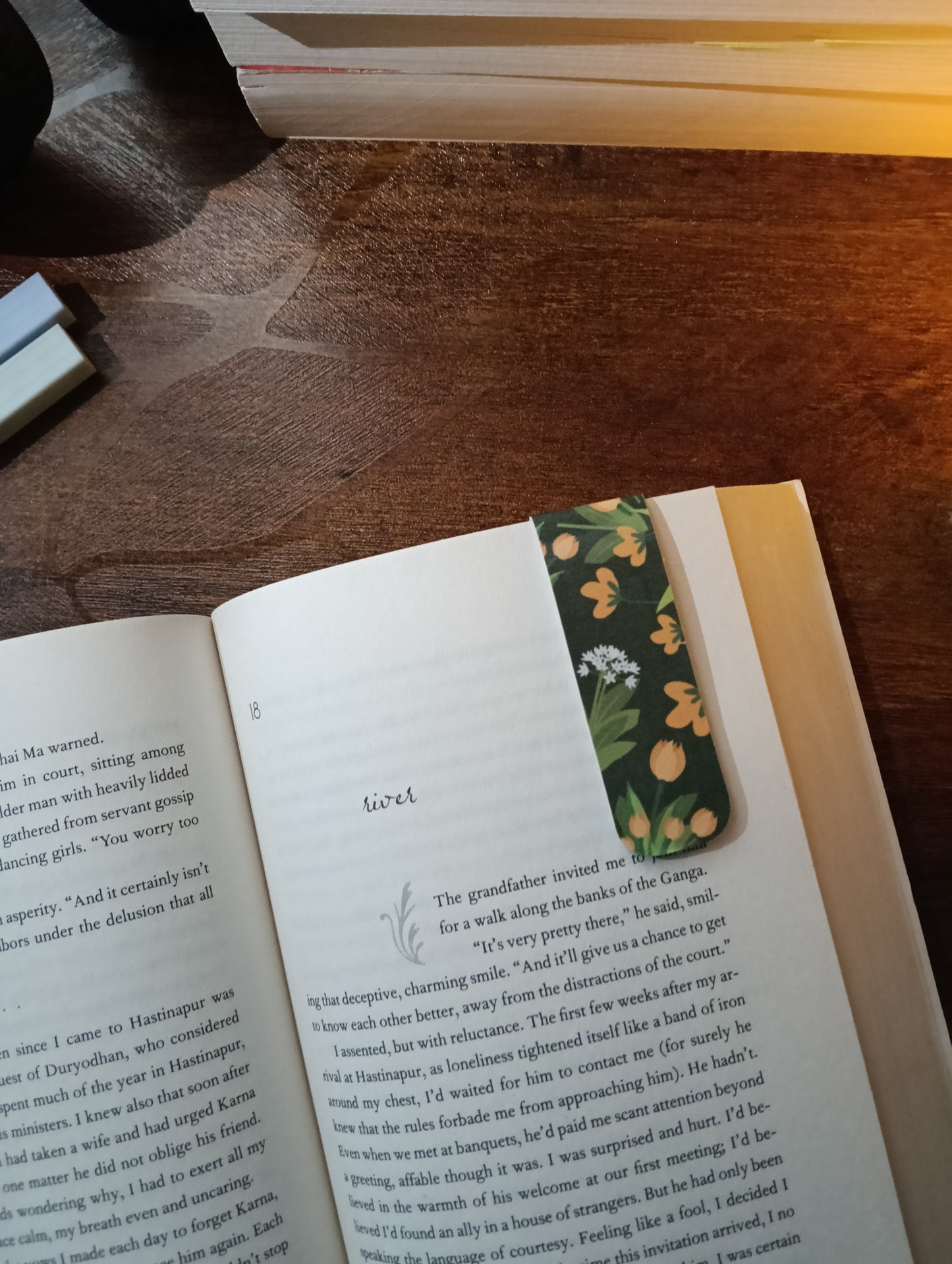 Orange Tulip Magnetic Bookmark