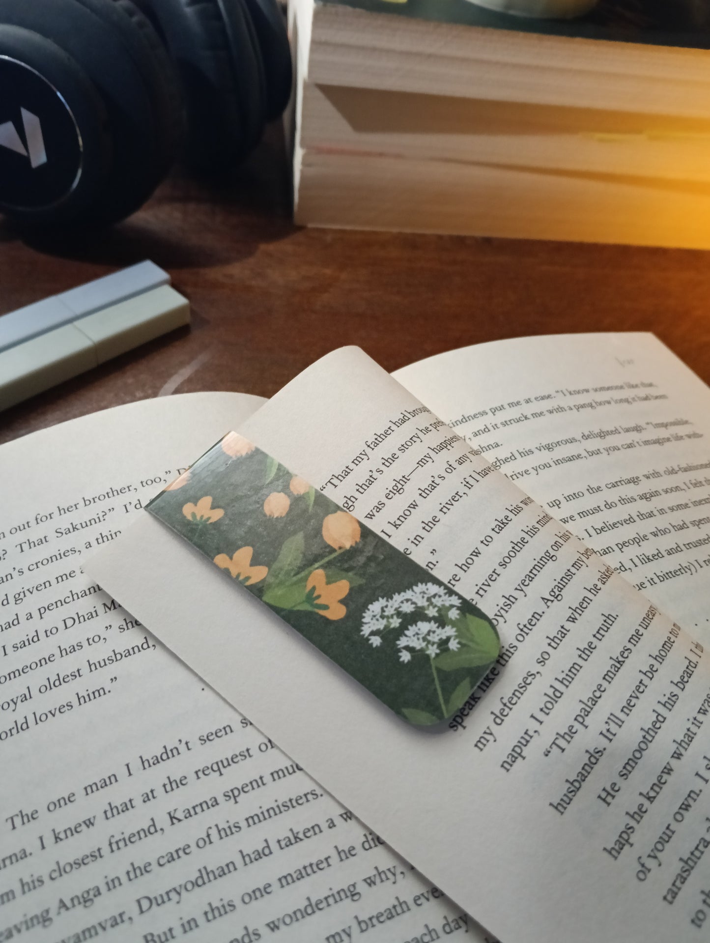 Orange Tulip Magnetic Bookmark