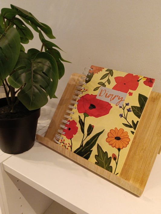 Floral Whispers | White Spiral Diary