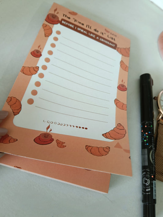 Croissant To-Do List Pad