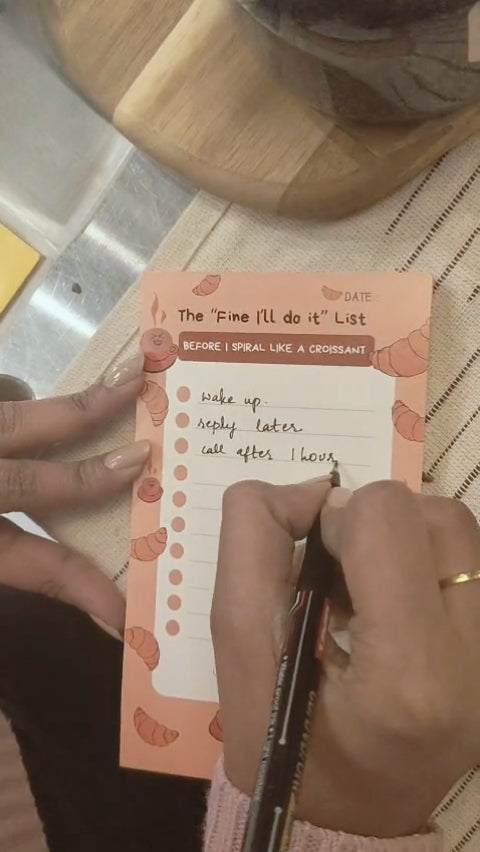 Croissant To-Do List Pad