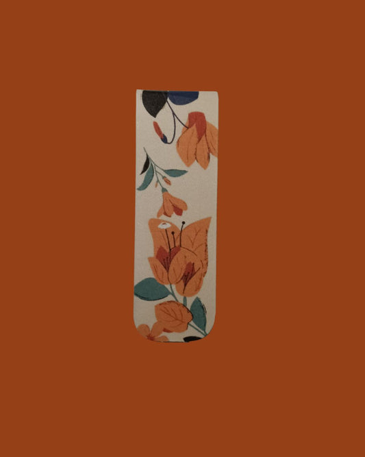 Red Wildflower Magnetic Bookmark