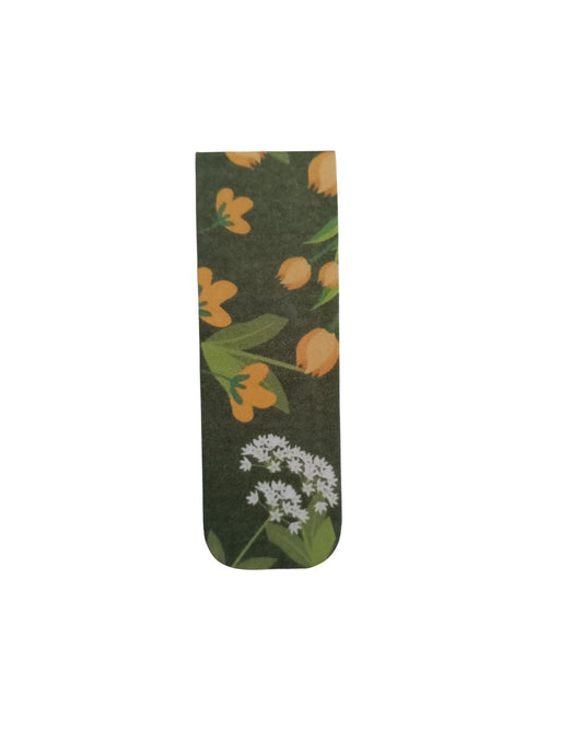 Orange Tulip Magnetic Bookmark