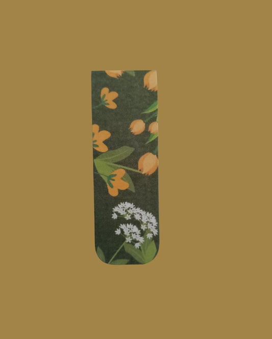 Orange Tulip Magnetic Bookmark
