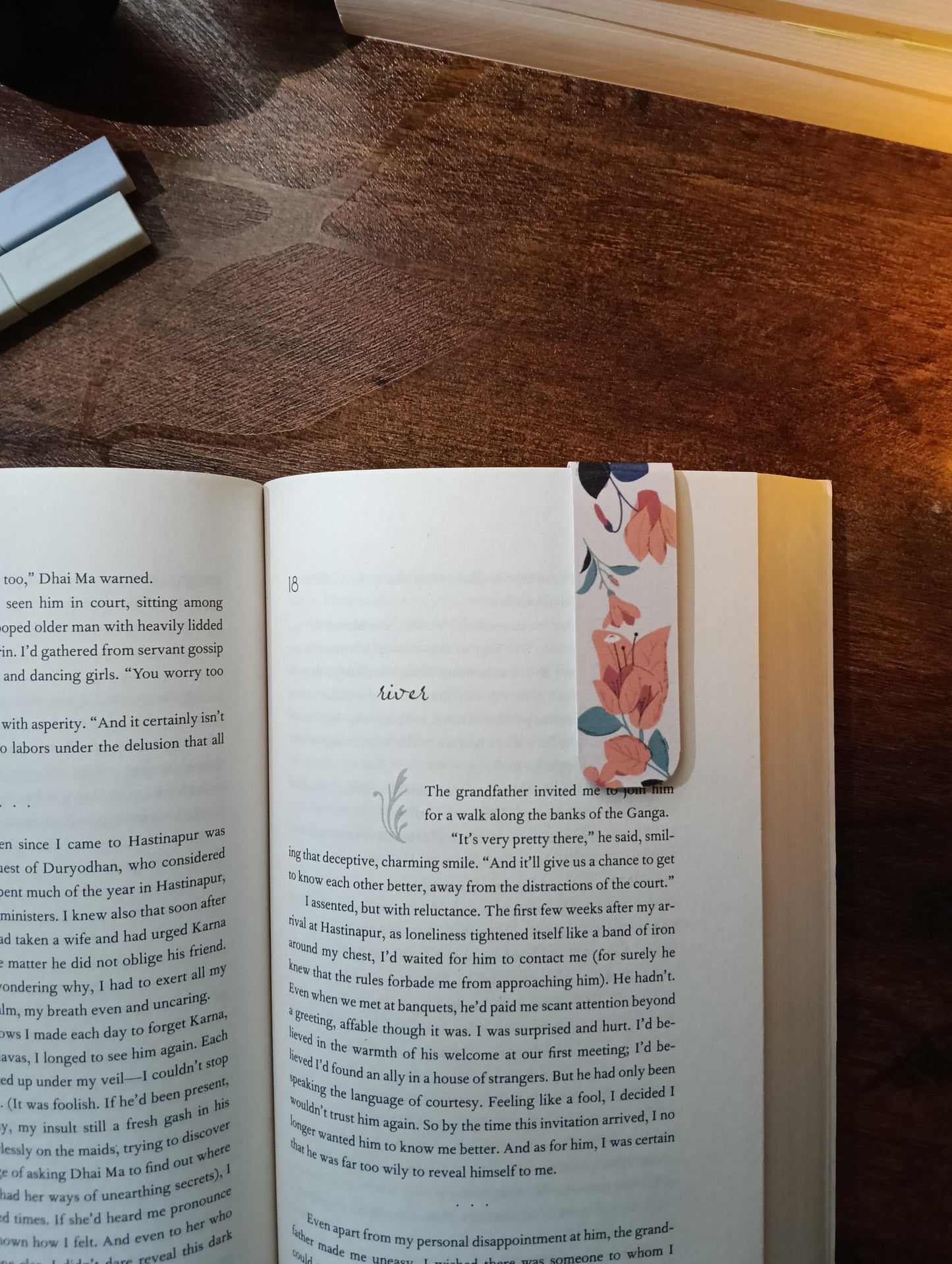 Red Wildflower Magnetic Bookmark