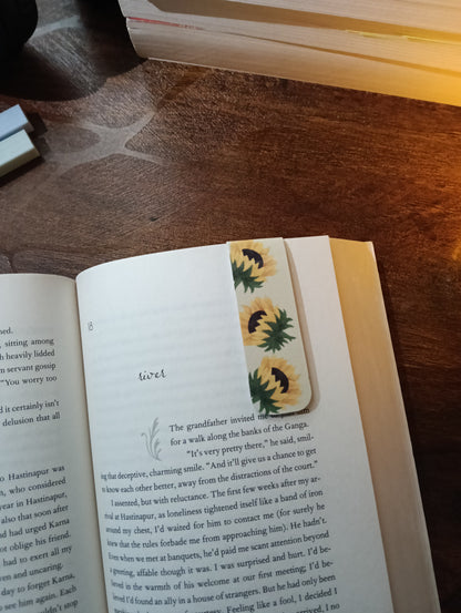 Sunflower Magnetic Bookmark
