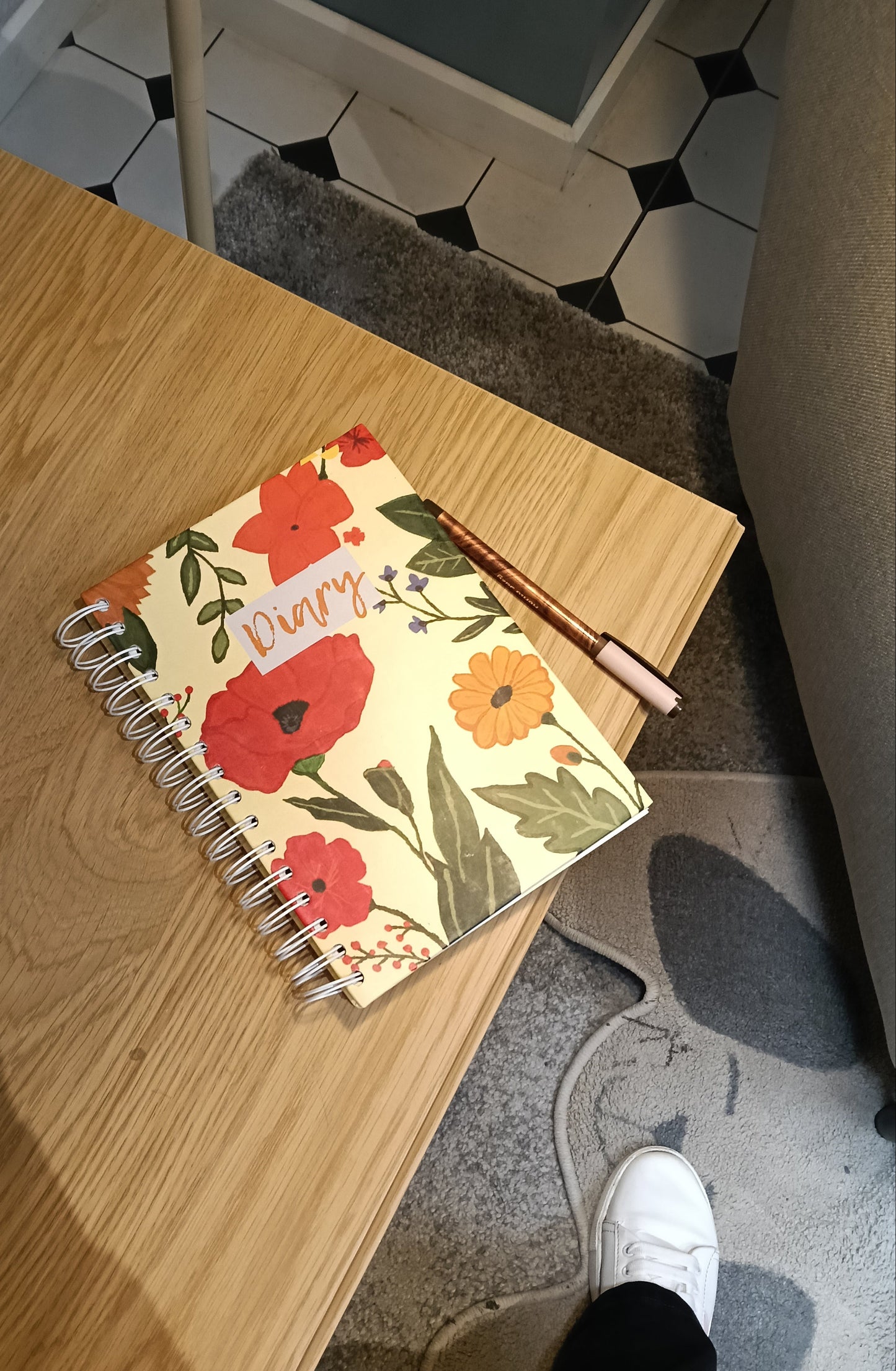 Floral Whispers | White Spiral Diary