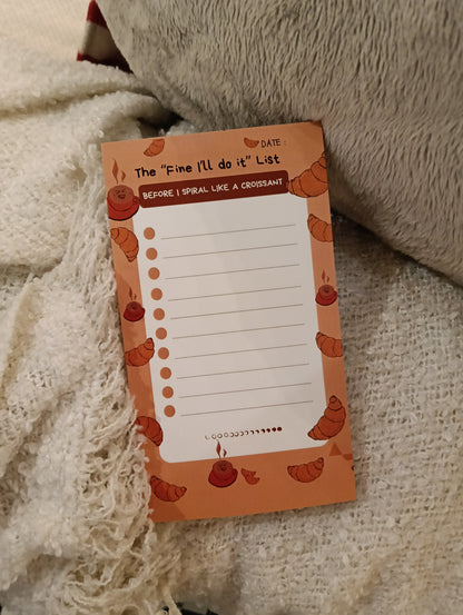 Croissant To-Do List Pad