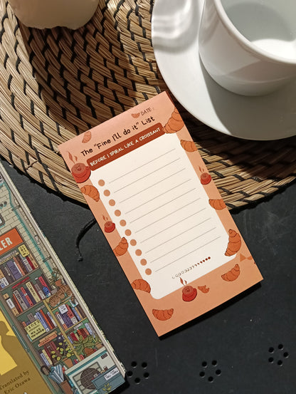 Croissant To-Do List Pad