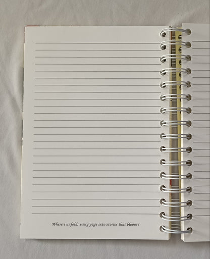 Floral Whispers | White Spiral Diary