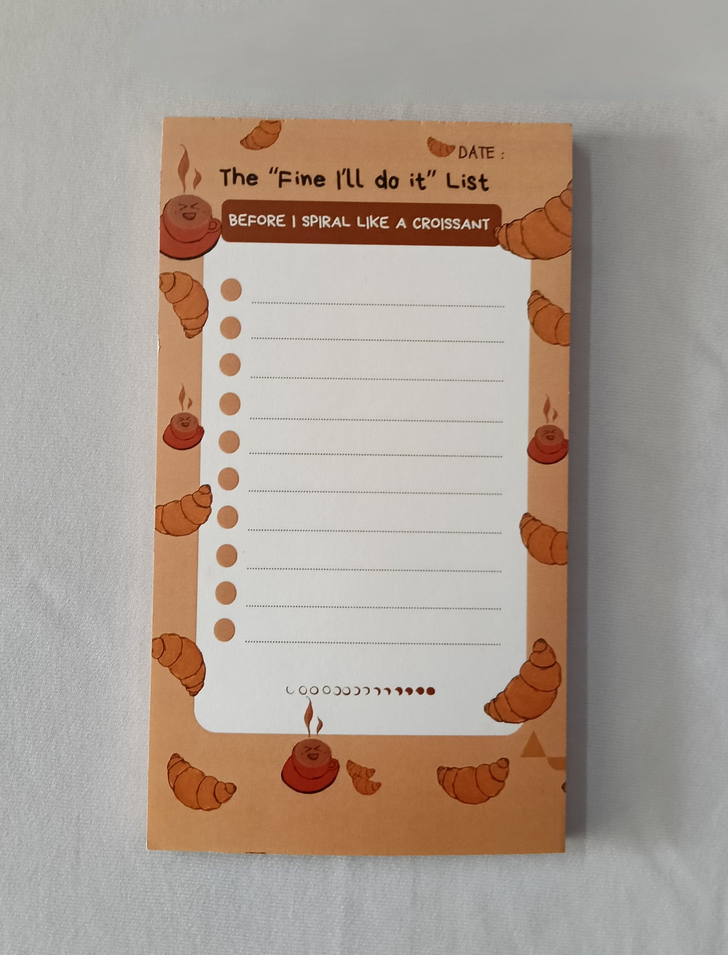Croissant To-Do List Pad