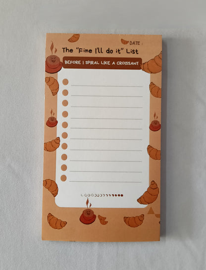 Croissant To-Do List Pad