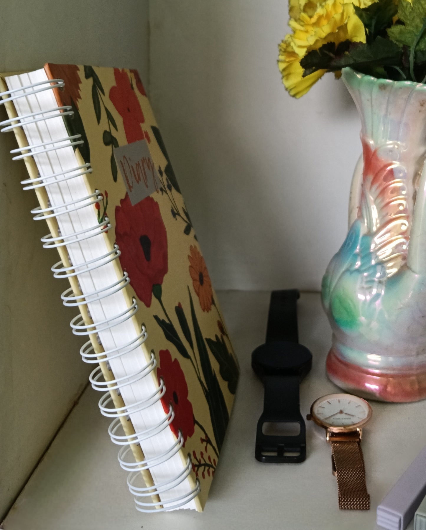 Floral Whispers | White Spiral Diary